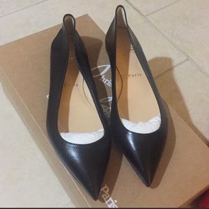 Christian Louboutin Ballalla Nappa Shiny Black Flats